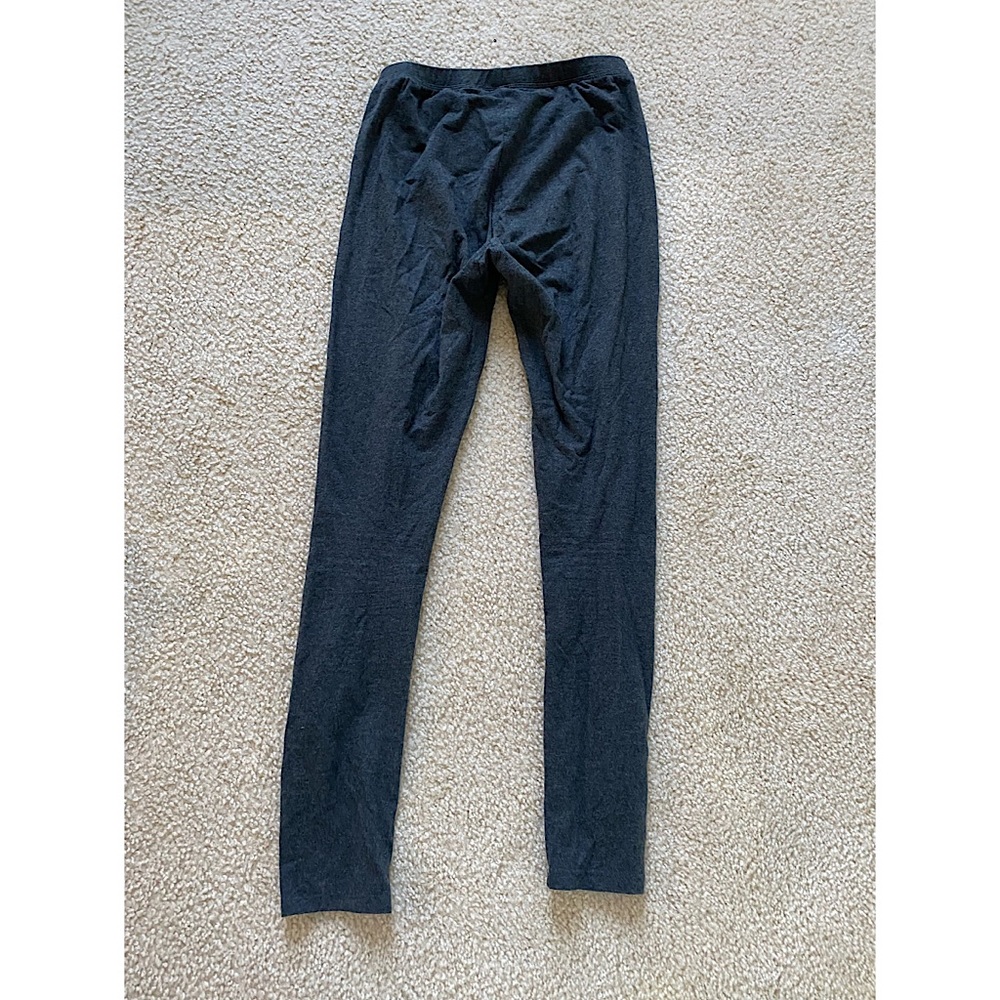 Grey, cotton leggings